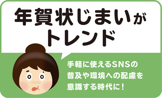 年賀状じまいがトレンド
